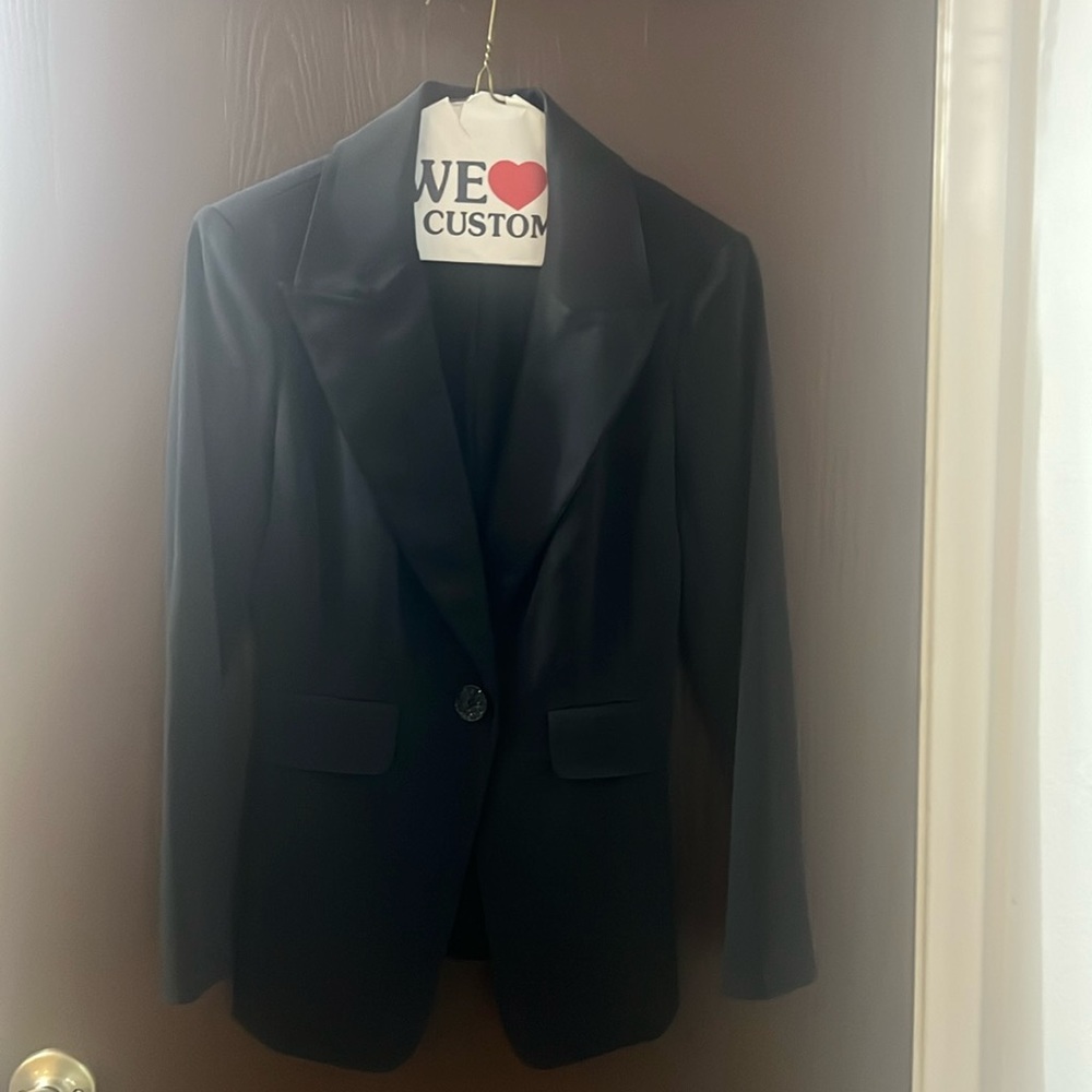 St. John Couture Black Tuxedo Blazer - Women | Color: Black | Size: S